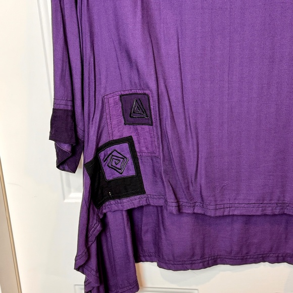 Two Pc. Iguana & A La Mode Tunics/Dresses Purple Size Medium - Picture 3 of 16